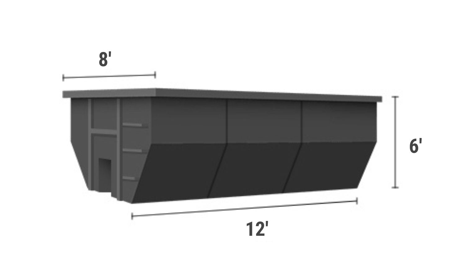 18 yd roll off dumpster for rent for junk removal