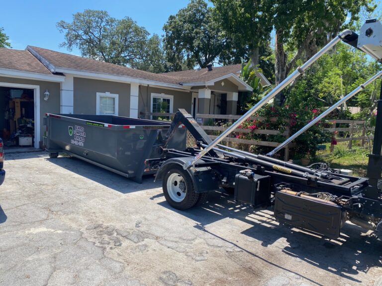 Residential Dumpster Rental Roll off in action 3