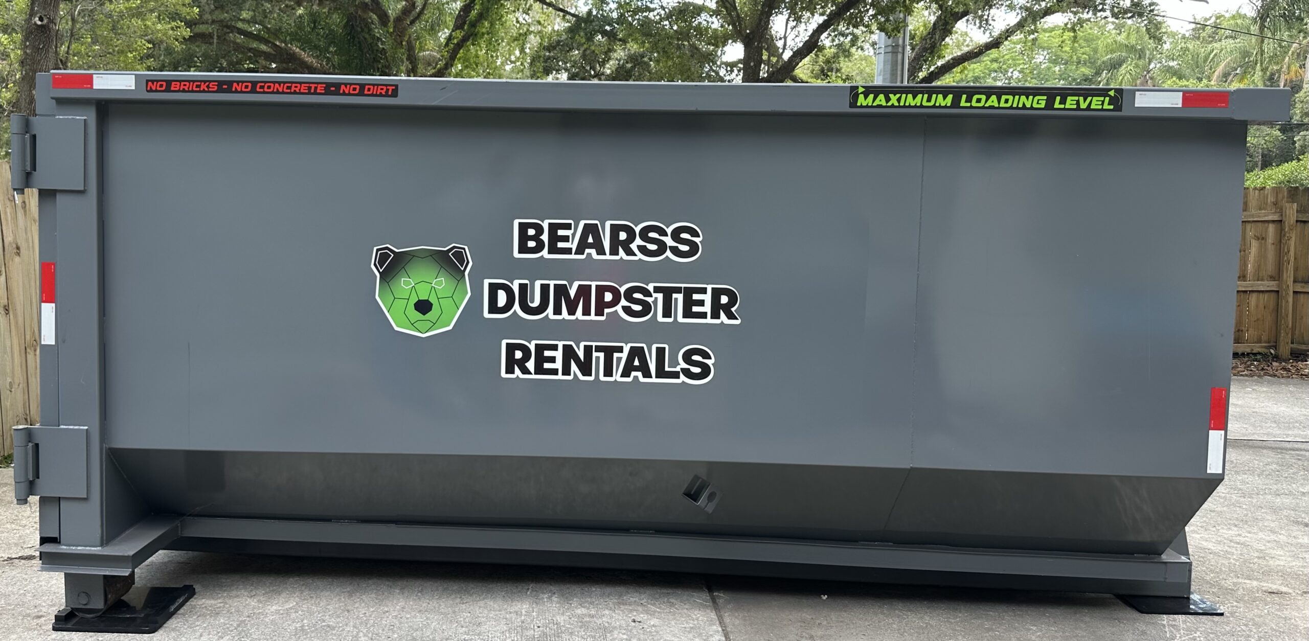 dumpster sizes available for rent