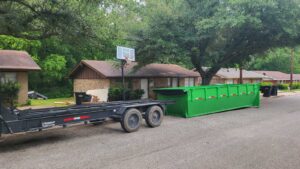 yard cleanup dumpster