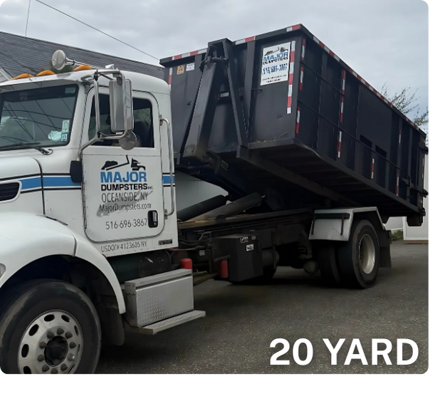 Dumpster Rental Near Me | Major Dumpsters Long Island 57 20 Yard Dumpster in Long Island, NY.